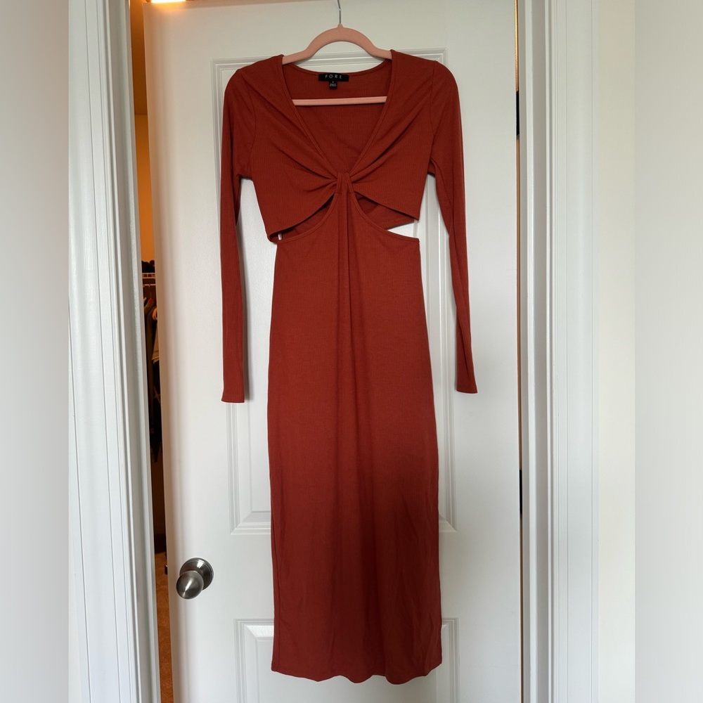 Cut out midi dress